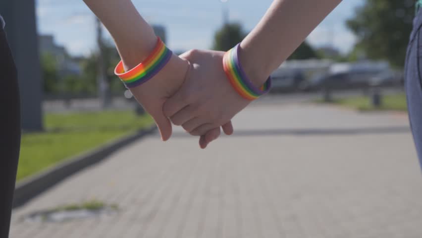 Holding Hands Lgbt Symbols Stock Footage Video 100 Royalty Free