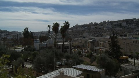 Exterior shot of Hebron from the Machpela Synagogue