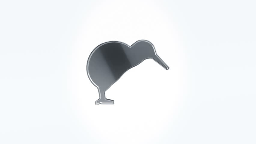 3D Animation rotation of symbol of animals and pets from glass. Animation of seamless loop.