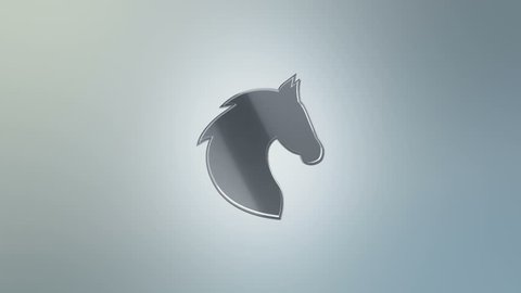 Two Horse Logo Vector Stock Vector (Royalty Free) 707418790