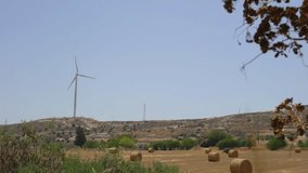 Wind generator at work video on Cyprus island