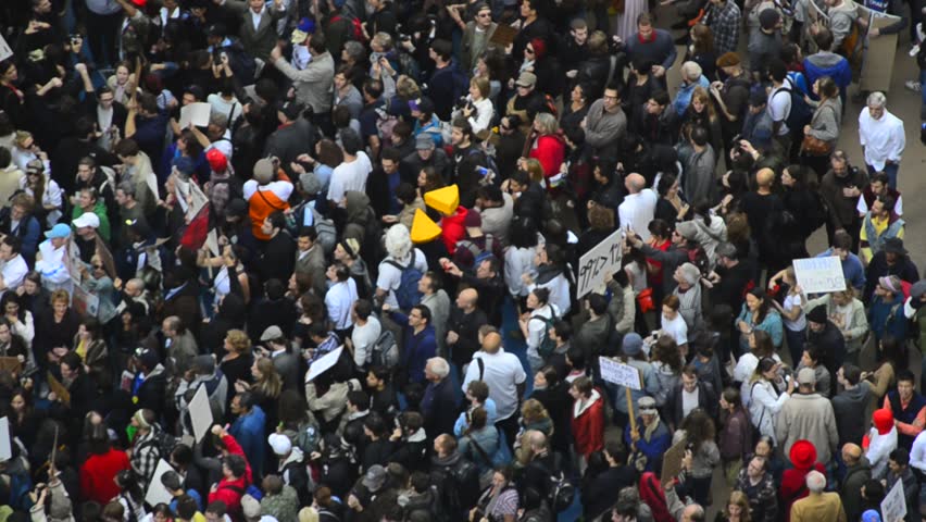 USA, New York City, Manhattan, Times Square, Anti-Capitalism Demonstration from Occupy Wall Street