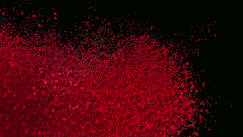 animation hearts of particles with an alpha channel
