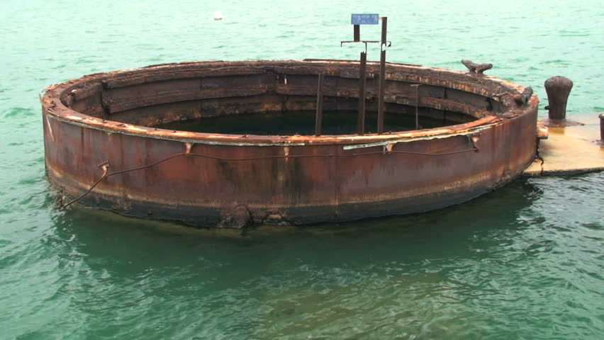 Gun Turret, U.S.S. Arizona at Pearl Harbor, Hawaii