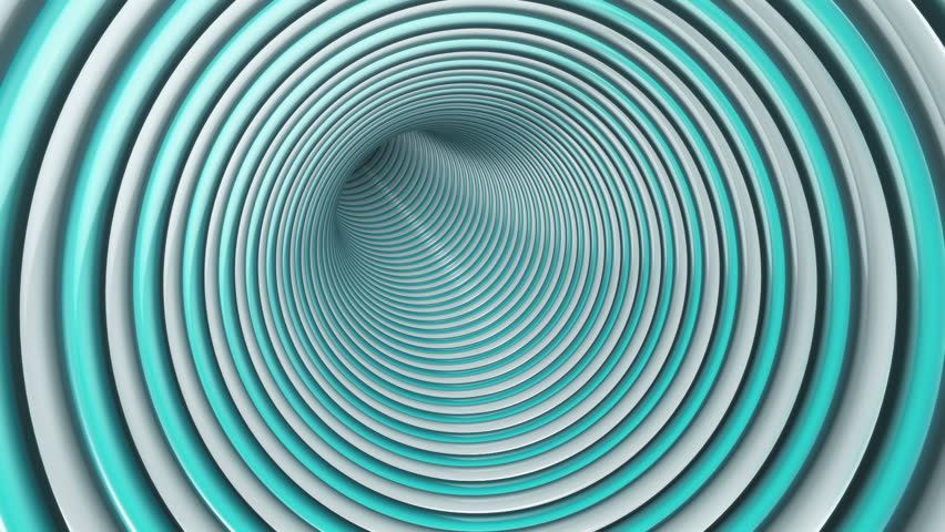 Abstract Background Animated Hypnotic Tunnel Colorful Stock Footage