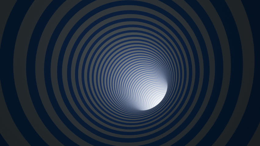 Abstract Background Animated Hypnotic Tunnel Colorful Stock Footage