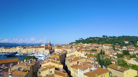 Drone Flight Over St Tropez Video De Stock Totalmente Libre De Regalias Shutterstock