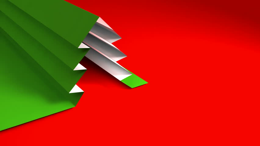Christmas tree from folder paper