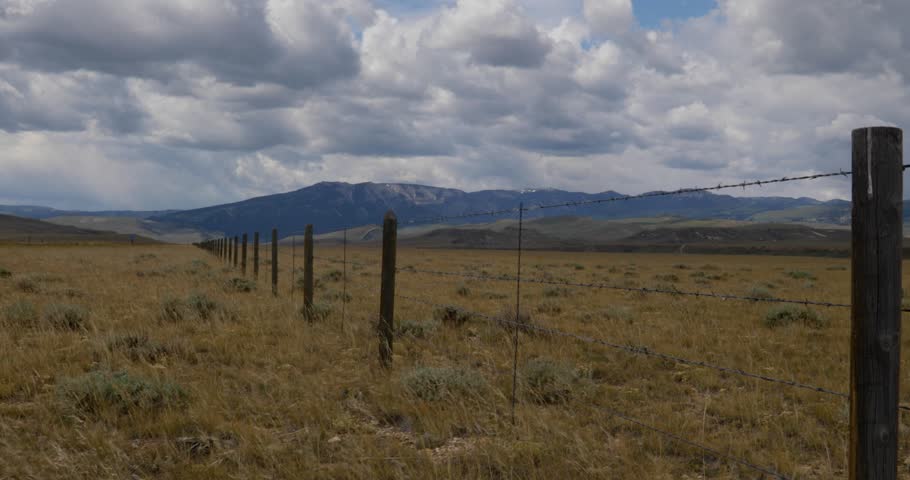 Fenced in ranch in Montana 4k 24fps