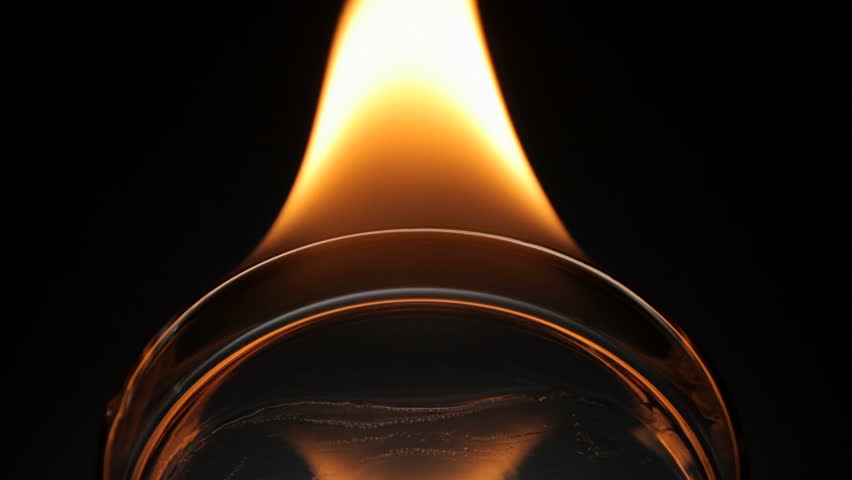 Biofuel burn test in laboratory