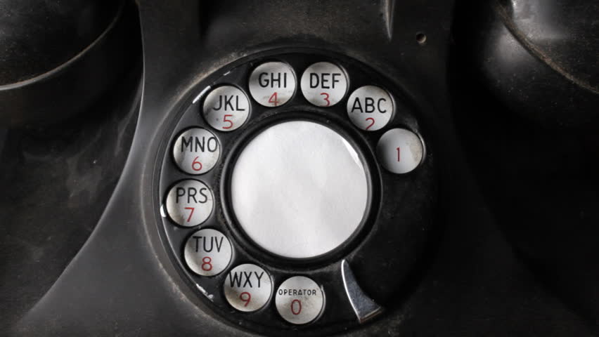Dialing Vintage telephone