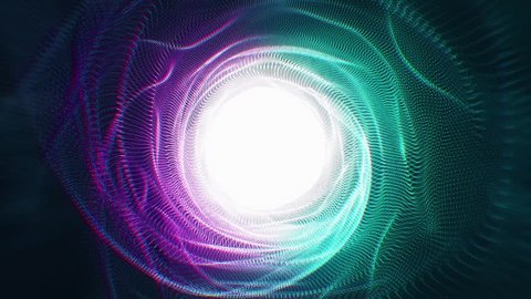 Animated blue and purple background abstract tunnel
