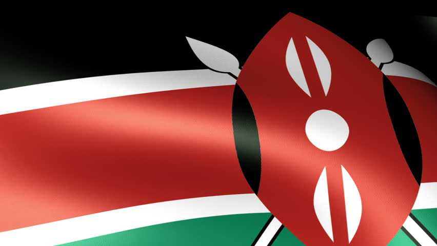 Kenya Flag Waving