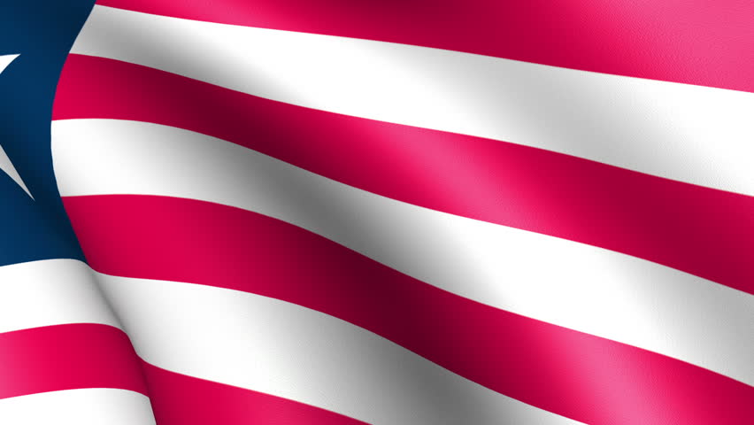 Liberia Flag Waving