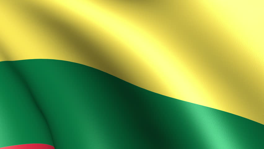 Lithuania Flag Waving