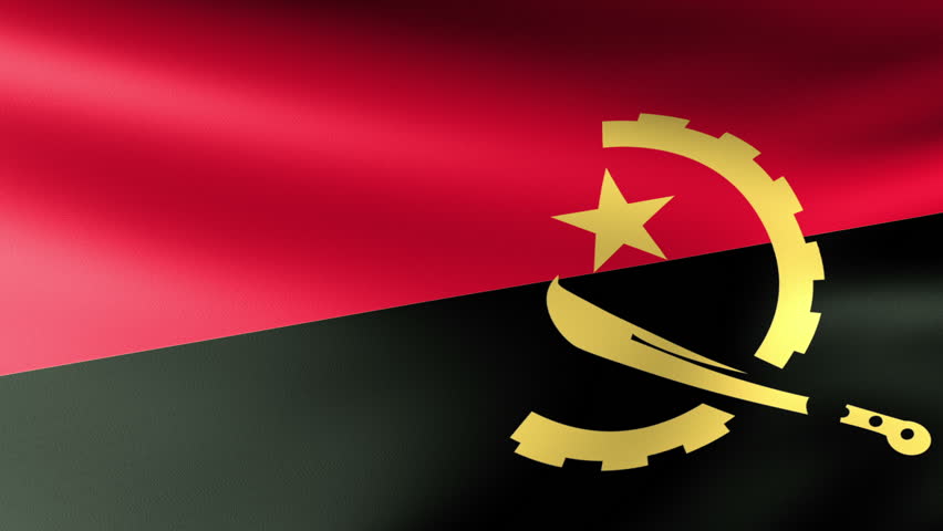 Angola Flag Waving