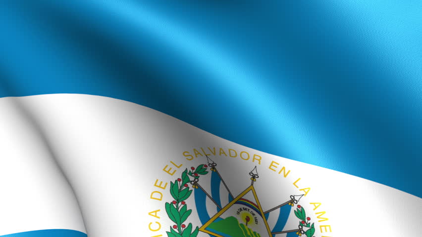 El Salvador Flag Waving