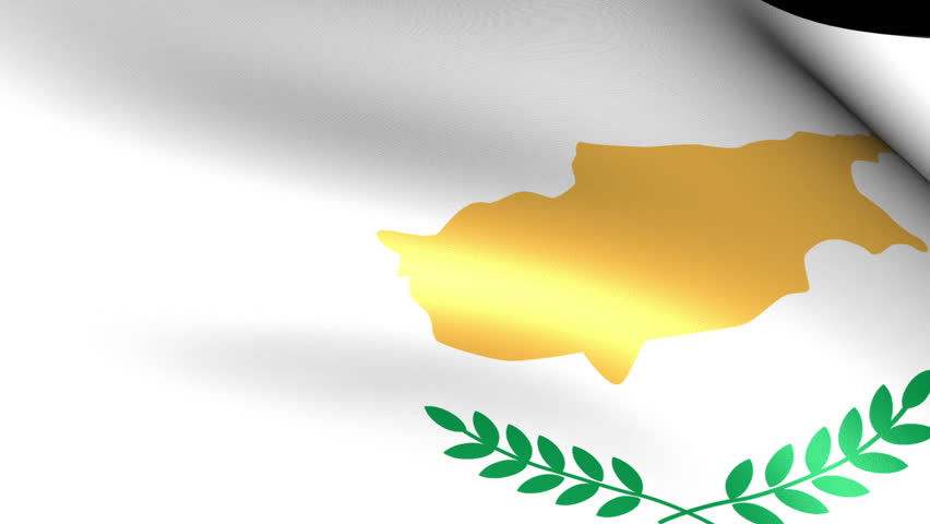 Cyprus Flag Waving