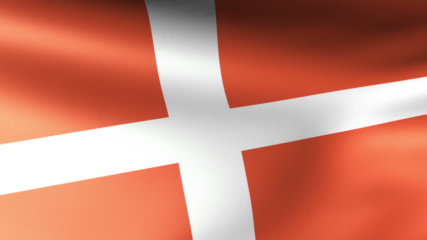 Denmark Flag Waving