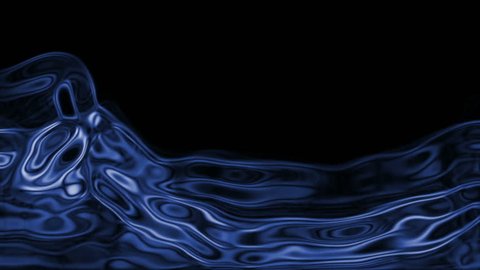 Video Background 1205: Abstract blue light patterns pulse, ripple and flow (Loop).