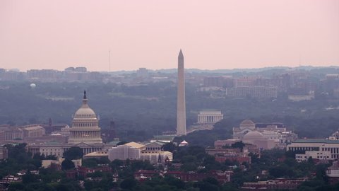 Washington, D.C. circa-2017, Aerial view of US Capitol Building. Shot with Cineflex and RED Epic-W Helium.