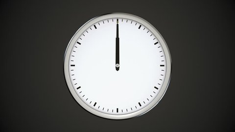 photo Clock With Minutes Showing spinning clock with hands showing stock