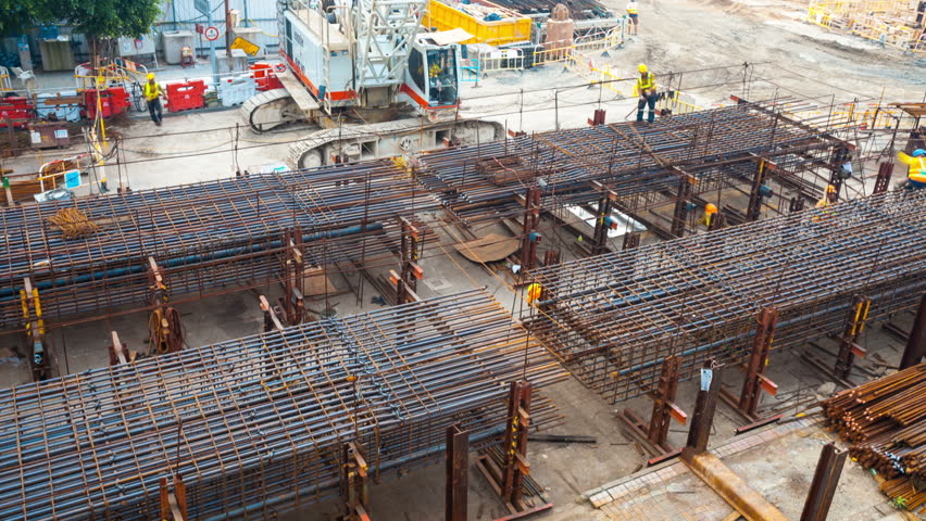 Hongkong,China - August 1th,2012:Building Under Construction in Hongkong