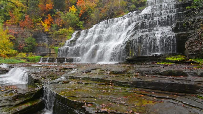 Just one of many beautiful waterfalls you can find in the scenic gorges of the Finger Lakes region of New York state. 