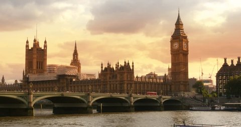 London Sunset big ben iconic landmark Palace of Westminster Parliament
