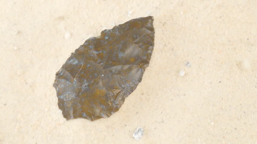 Uncovering an ancient indian arrowhead
