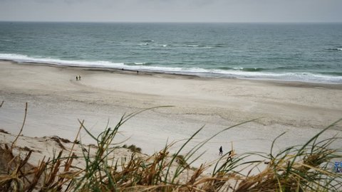 Beach of the North Sea, Denmark in 4K resolution