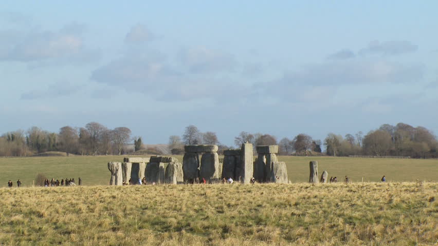 Stonehenge. The ancient lunar stone circle in Wiltshire. Erected around 3000 BC,