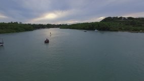 CARAIVE SEEN BY DRONE AT THE COOK OF THE SUN, BRAZIL
Aerial view of Caraive at sunset, filmed by drone, Bahia, Brazil
Caraive, Bahia, Brazil