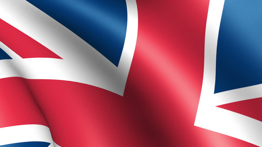 United Kingdom Flag Waving