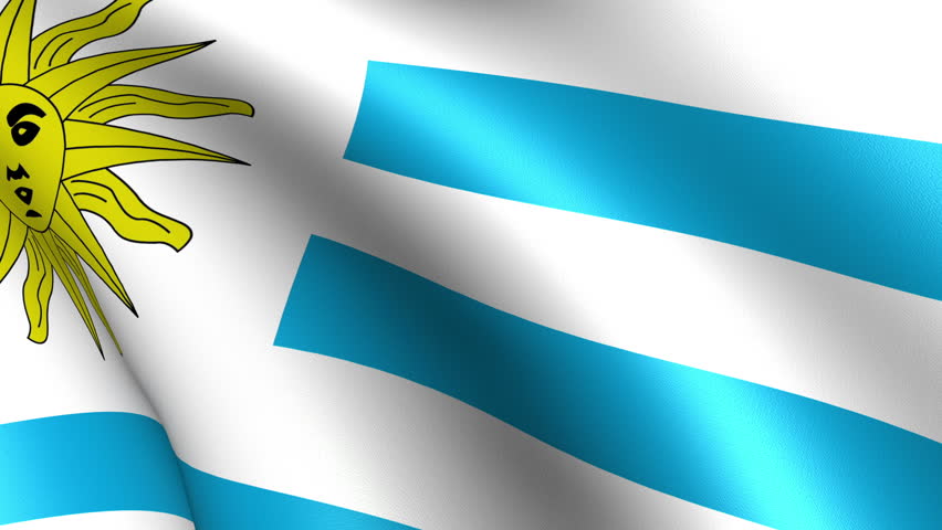 Uruguay Flag Waving