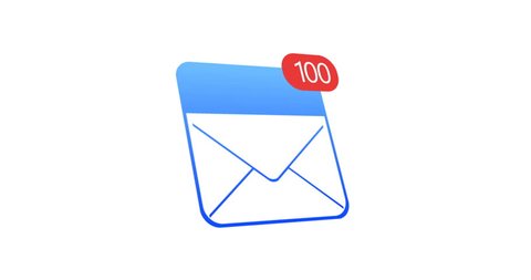 Animation Mail Icon On White Stock Footage Video 100 Royalty Free Shutterstock