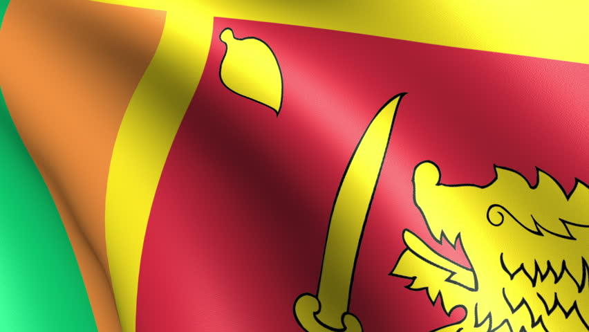 Sri Lanka Flag Waving