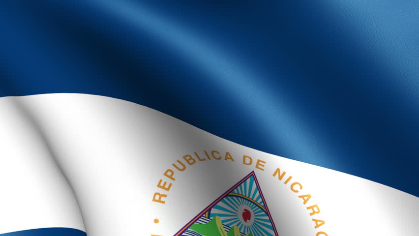 Nicaragua Flag Waving