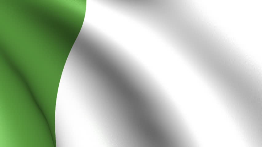 Nigeria Flag Waving