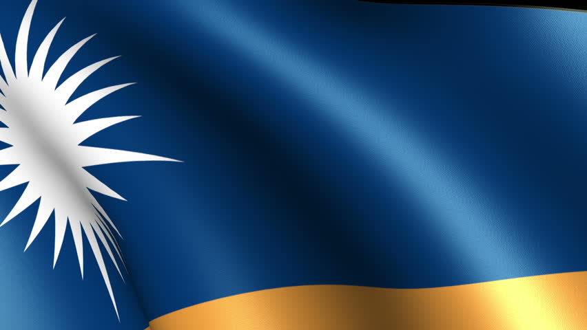 Marshall Islands Flag Waving