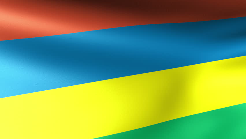 Mauritius Flag Waving