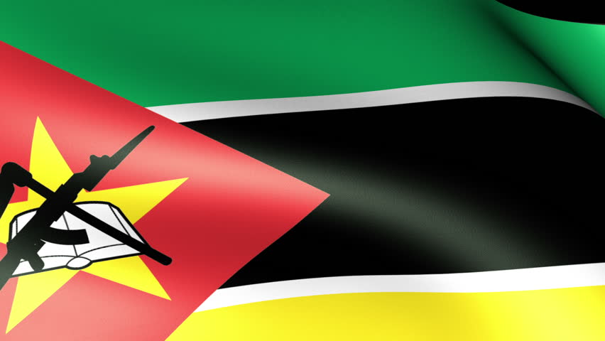 Mozambique Flag Waving