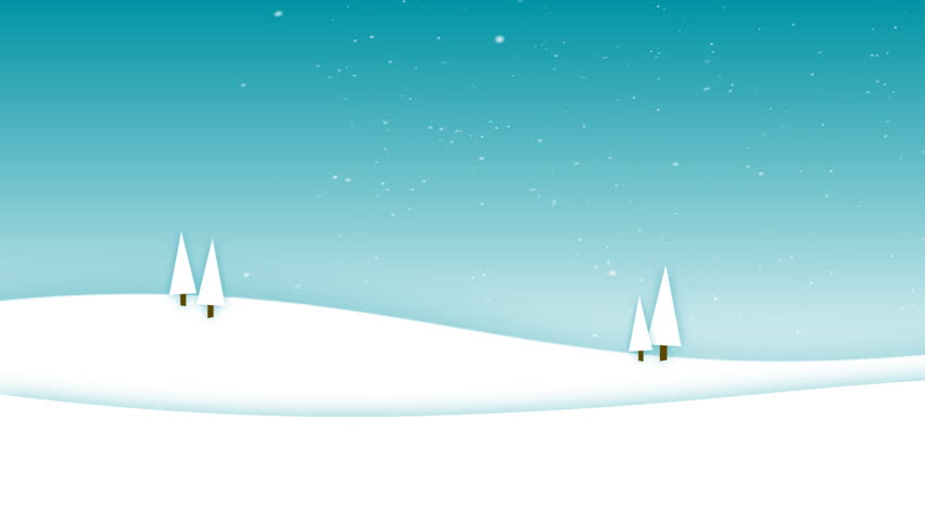Driving past a winter scene.