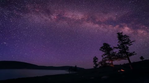 4k Milky Way Rises Over Video De Stock 100 Libre De Droit Shutterstock