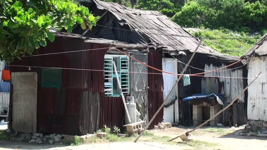 Hut on the island of Isla mujeres in Mexico