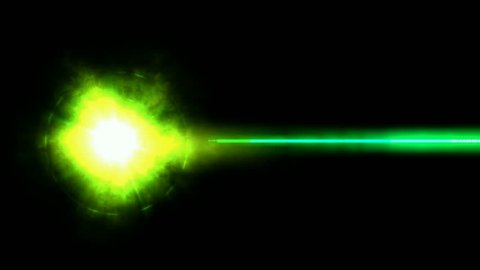 green rays laser weapon.