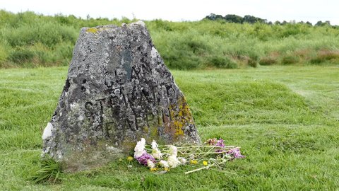 Memorial Headstone at Culloden Battlefield