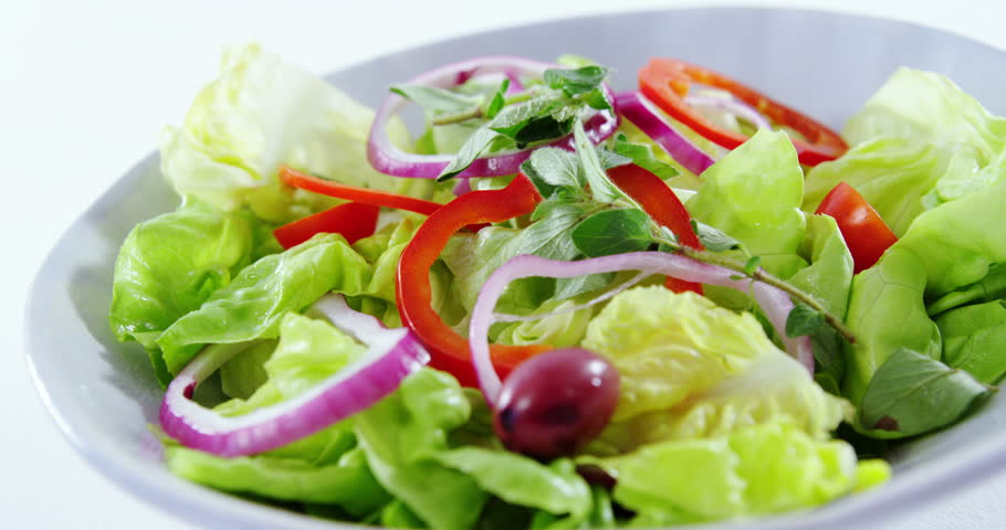 Close-up salad in bowl
