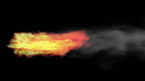 Animated Realistic Fire Smoke On Transparent Stock Footage Video (100% ...