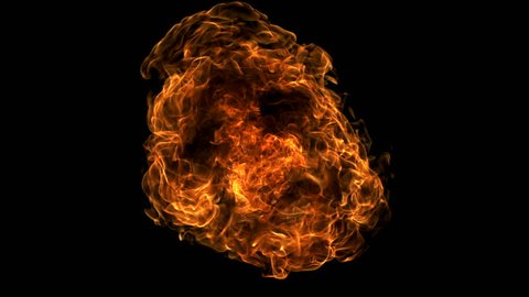 Fire ball explosion shooting with high speed camera, phantom flex.